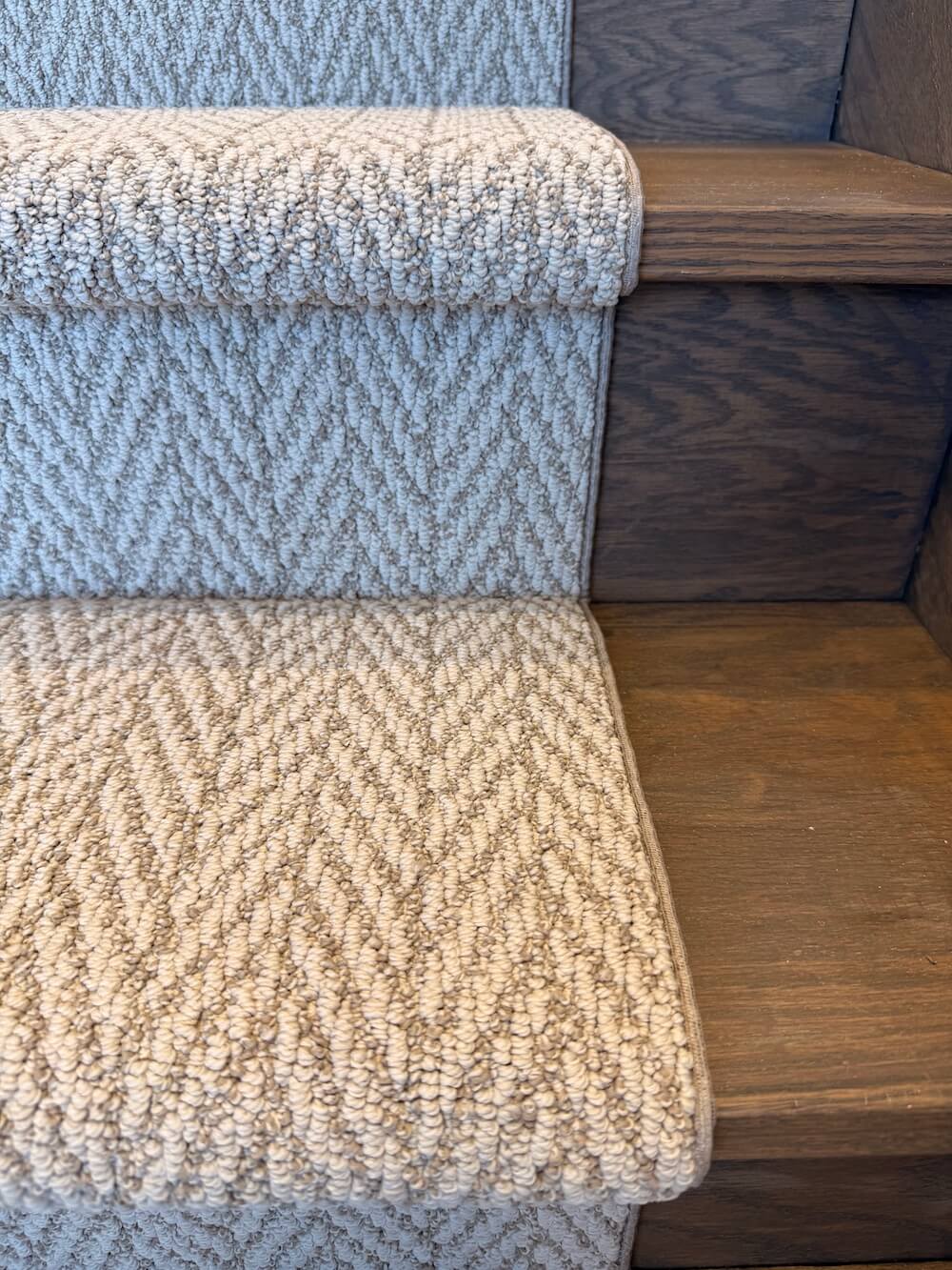 Anderson Tuftex Muslin Herringbone Stair Runner