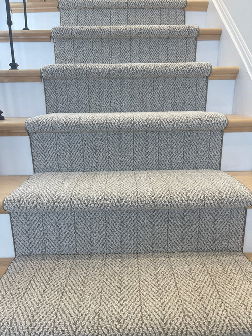 Amalfi Paradise Modern Herringbone stair runner