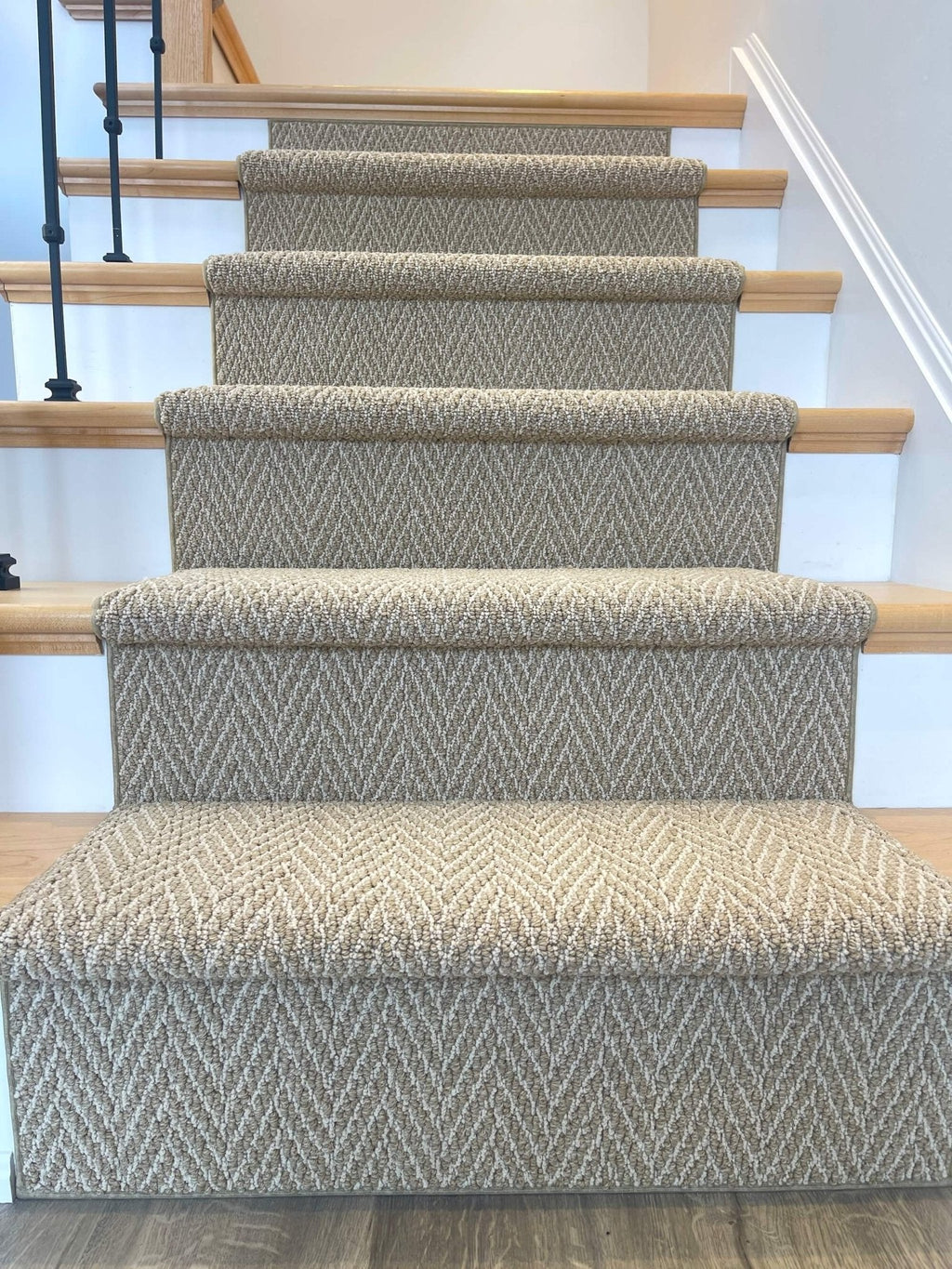 Anderson Tuftex Cork Herringbone stair runner