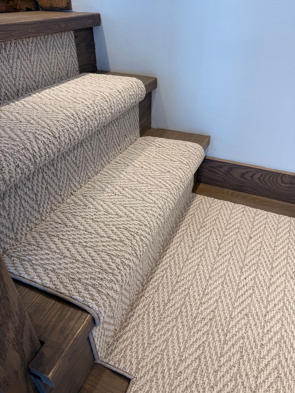 Anderson Tuftex Muslin Herringbone Stair Runner